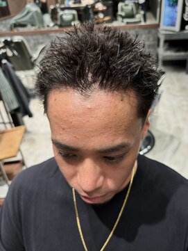 スリーセント 栄(3/cent) 黒髪イージードリル/黒髪イージー/スパイキーショート/刈りあげ