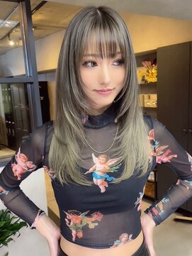 サニー 渋谷(SUNNY) バレイヤージュ、ハイライト、レイヤーカット、グレージュ