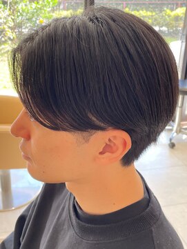 カインド 南青山(hair&make up KIND) ニュアンスパーマセンターパートニュアンスデザイン黒髪社会人