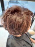 100％手ぐしで、クセのみでつくるエアリーショート☆