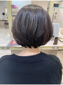 白髪ぼかしハイライトグラデーションボブ40代50代60代ボリューム
