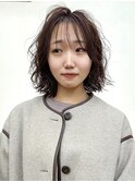 ボブパーマ韓国20代30代ニュアンスパーマコテ巻きパーマレイヤー
