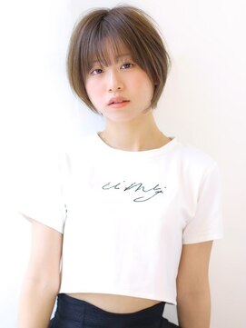 オーロ 塚口店(ORO) チェリーブラウン似合わせショートボブ