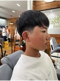 中学生メンズフェードツーブロックマッシュショート