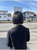 切りっぱなしボブ