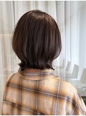 透明感たっぷり外ハネレイヤーボブ