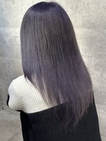 ルイス(L'wis)&nbsp;ラベンダー学割U24ケアブリーチ渋谷10代20代縮毛矯正ブリーチ