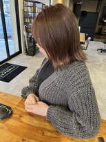 ナンバー(number+)&nbsp;柔らかツヤボブ×ハニーブラウン