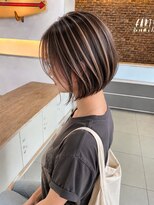 アース 熊本光の森店(HAIR&MAKE EARTH) コントラストハイライトショート