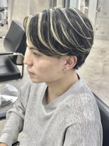リベル(LIBER) ハイライト/センターパート/メンズハイライト/八王子/men's