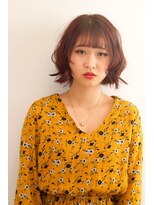 ラ・メール(La Mer) ボブパーマ×ピンクアッシュ