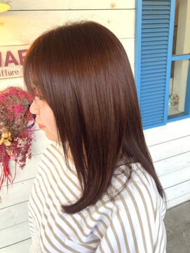 ヒマワリ(HIMAWARI) オレンジ オレンジベージュ 艶カラー ストレート