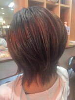 クネア(kunea)&nbsp;バリアージュウルフ/暗髪/ウルフマッシュ/段カット