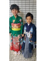 パリスパート2 七五三 仲良し 姉弟 可愛く カッコ良く ヘアアレンジ