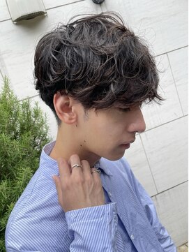 クオル 立川(QOL) 無造作パーマスパイラルパーマツーブロック刈り上げマッシュ