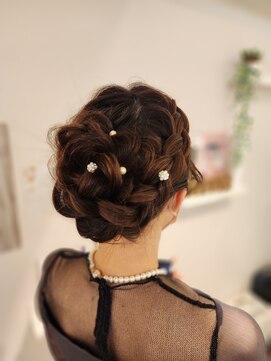 着付けヘアセット専門店 ウィズ(With) 編みこみアップ