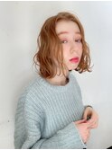 プラチナブロンド×ゆるふわボブ★
