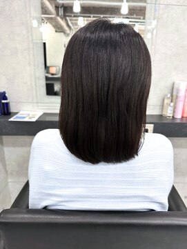 エンディアリング 東銀座(Endearing) 黒髪/グレーベージュ/レイヤーロング/前髪パーマ/銀座/東銀座