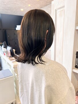 キャアリー(Caary) 福山美容室Caary 透明感オリーブグレージュケアカラー20代30代