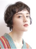 マッシュショート/ウェットヘア/デザインカラー/銀座/30代/40代