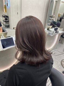 ロンドミラー 博多店(Lond Mirror) 顔周りレイヤー小顔ボブルフ/ブリーチなし透明感カラー/博多