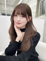 エヌアイ オモテサンドウ(ni omotesando)&nbsp;韓国レイヤーカット◇ストレートヘア/ダークブラウン