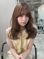 ボタン ハカタ(VOTAN hakata)&nbsp;【博多美容室/坂本早苗】韓国ヘア/くびれ巻き/前髪/ブラウン