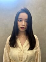 ボヌール 川西(Bonheur) ミディアム×ストレート×透明感カラー/川西能勢口、宝塚