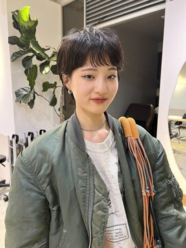 フィルムス 新宿(FILMS) ミニウルフレイヤーカット顔周り前髪韓国ショートボブ/新宿
