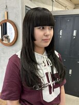 テトヘアー(teto hair) ワイドバング、オリーブグレージュ、ブリーチなし
