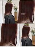 くびれヘア/アプリコットオレンジ/夏のヘアアレンジ/茅ヶ崎