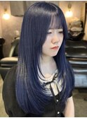 《巴結生》寒色カラー/レイヤーカット/艶髪