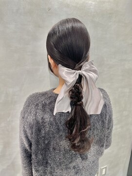 シャルムバイケンジ(Charm.by KENJE) 【ローポニーテール】結婚式/銀座/ヘアセット/アレンジ