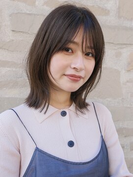 ガーデン 銀座(GARDEN) 黒髪小顔ココアベージュ20代30代レイヤーカットくびれミディボブ