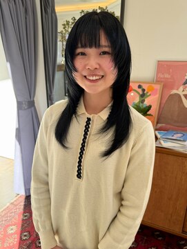 ヘアーアイスカルテット(HAIR ICI QUARTET) 冬の大人美人◎透明感レイヤーロングブルーブラック