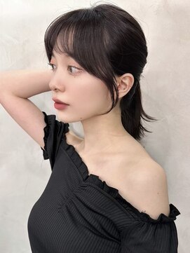 グローアイヴィ 大宮(GLROW IVY) 顔まわりカットカラーもみあげ前髪カット