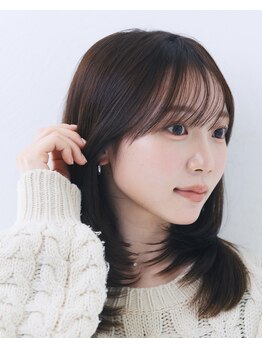 エトル バイ コムマティス 恵比寿駅前店(etre by comme Matisse)の写真/絶妙なニュアンスが決め手*骨格に合わせた顔周りレイヤーで自然に小顔魅せ＆垢抜け♪[恵比寿駅/髪質改善]