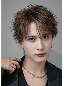 オーシャントーキョー 大阪(OCEAN TOKYO) ワックスなしツーブロックメンズセンターパートニュアンスパーマ