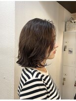 クオート(quoit) 伸ばしかけも楽しい!パーマで創る外ハネボブ