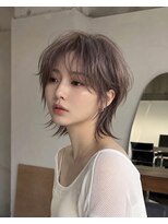 ブランニュー オーバー 難波店(Brandnew over)&nbsp;ニュアンスレイヤーウルフ　難波美容室　ブリーチカラー