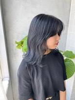 ティティ(TiTi)&nbsp;黒髪アッシュネイビーカラー[TiTi_栗林れい]
