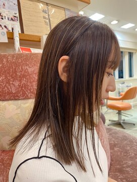 モリオ フロム ロンドン 大宮2号店(morio from London) 【なかじま ひびき】大人ハイライト×グレージュ