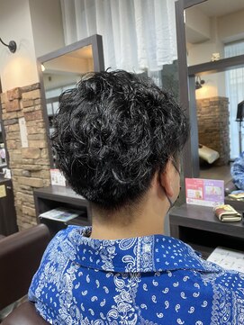 ラシンバン オム(LashinVan HOMME) アップバング×ミックスパーマ