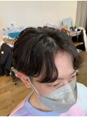 韓国風S字パーマ
