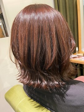 ムーン(moon) #ロングヘア #グレージュカラー #ボブウルフ#ココアベージュ