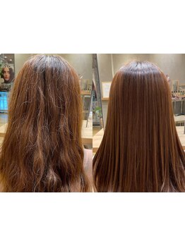 クセにより毎朝のスタイリングがうまくいかない髪も髪質改善や自慢の縮毛矯正で大幅時短＆バッチリキマる！