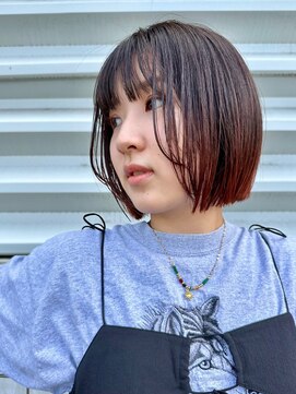 ファルファラ(farfara) 【farfara】伸ばしかけボブ/ダークブラウン（問屋町テラス）