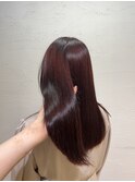 高発色イルミナカラー艶髪レッドブラウンカラー池袋東口