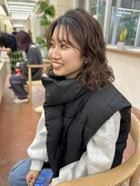 パークレーン アイス イヴェン(park lane ICI yeven)&nbsp;ミディアムパーマ　スタイリング簡単　伸ばし掛けにおすすめ