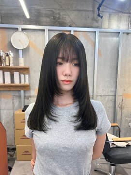 イオエ 梅田(ioe) ダブルカラー/大人ボブ/黒髪スタイル/髪質改善/縮毛矯正